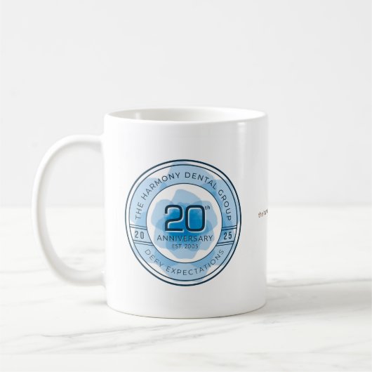 Harmony Dental 20th Anniversary Mug Kaffeetasse (Links)