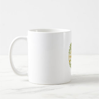 Harmony – Elegant Green & Gold Nature-Inspired Des Kaffeetasse