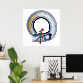 Harmony Enso auf der Shikiski-Tafel Poster (Heimbüro)