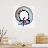 Harmony Enso auf der Shikiski-Tafel Poster (Küche)