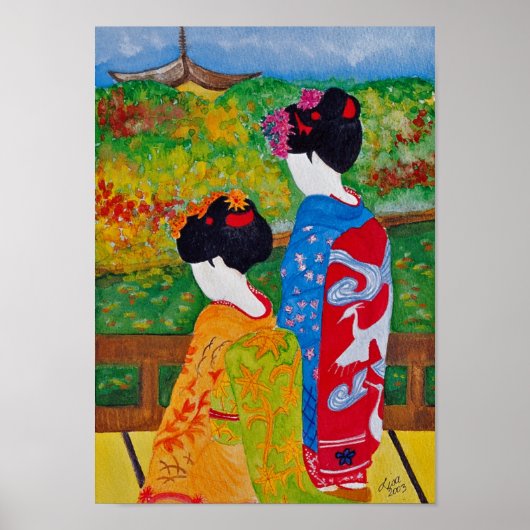 Harmony Geisha Print Poster (Vorne)