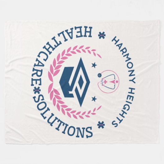 Harmony Heights Healthcare Solutions Company Logo Fleecedecke (Vorderseite (Horizontal))