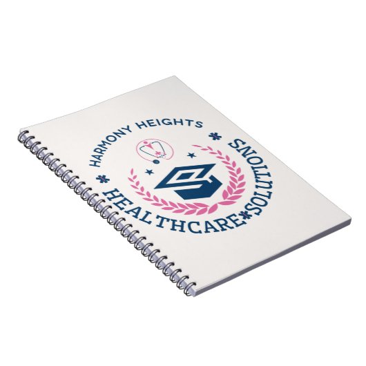 Harmony Heights Healthcare Solutions Company Logo Notizblock (Rechte Seite)