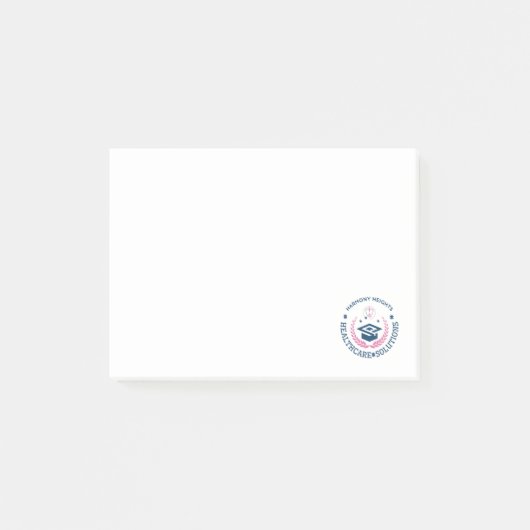 Harmony Heights Healthcare Solutions Company Logo Post-it Klebezettel (Vorderseite)