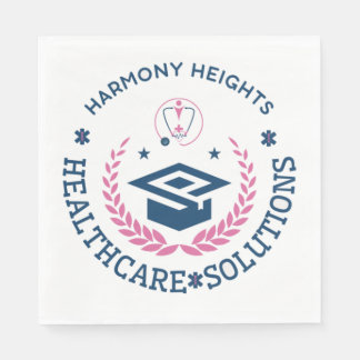 Harmony Heights Healthcare Solutions Company Logo Serviette