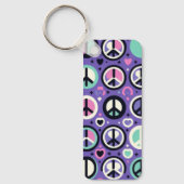 Harmony Hues A Peaceful Pattern / Tons de Harmonia Schlüsselanhänger (Vorderseite)