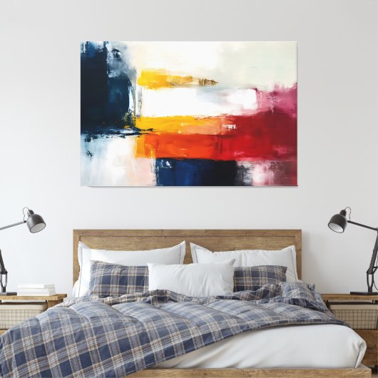 Harmony in Fragments Leinwanddruck (Insitu (Schlafzimmer))