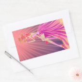 "Harmony in Stardust" Eine glamouröse Steampunkkön Rechteckiger Aufkleber (Umschlag)