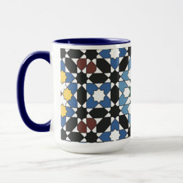 Harmony in Tiles – Moroccan Geometric Mug Tasse