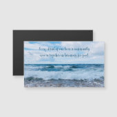 Harmony Inspirational Beach Fotografy Magnet (Vorne/Hinten)
