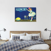 Harmony Lemon LabelSan Dimas, CA Leinwanddruck (Insitu (Schlafzimmer))