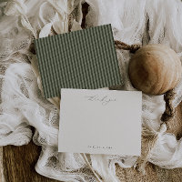 HARMONY Olive Green Dankeschön Karte