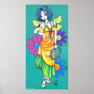 "Harmony" Rainbow Blume Kindermäster Poster