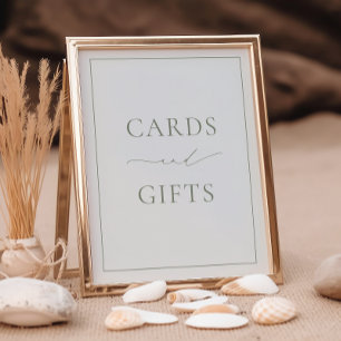HARMONY Sage Green Cards and Gifts Poster