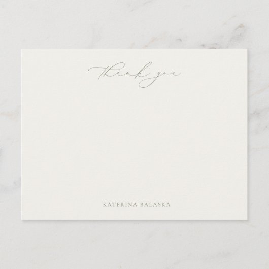 HARMONY Sage Green Dankeschön Karte (Vorderseite)