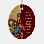 Harmony Swirl Affirmation Ornament (Rechts)