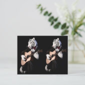 Harmony Tiger – Elegant Postcard Design Postkarte (Stehend Vorderseite)