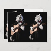 Harmony Tiger – Elegant Postcard Design Postkarte (Vorne/Hinten)