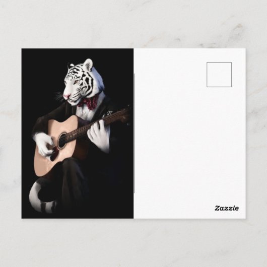 Harmony Tiger – Elegant Postcard Design Postkarte (Rückseite)