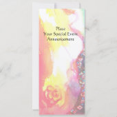 HARMONY TRIO SPRING CONCERT, Champagner Metallic Einladung (Rückseite)