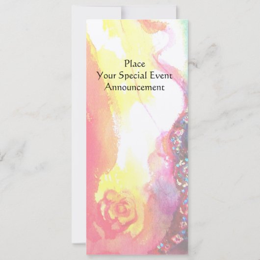 HARMONY TRIO SPRING CONCERT, Champagner Metallic Einladung (Rückseite)