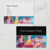 HARMONY TRIO SPRING KONZERT,Schwarz-weißes Perlpap Visitenkarte (Vorne/Hinten)