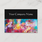 HARMONY TRIO SPRING KONZERT,Schwarz-weißes Perlpap Visitenkarte (Rückseite)