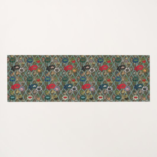 Harmony Unleashed: Japanisch Vintag Yogamatte (Rückseite (Horizontal))