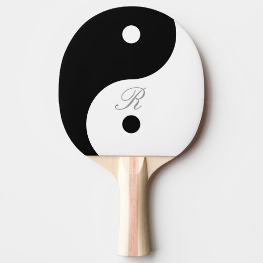 Harmony Yin Yang Monogram Ping Pong Bat Tischtennis Schläger (Vorderseite)