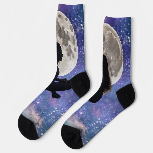 Harmony's Mondfeindlichkeit Socken (Linkes Detail)