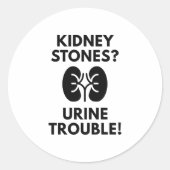 Harndrang Runder Aufkleber (Vorderseite)