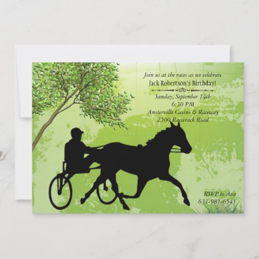 Harness Race Einladung (Vorderseite)