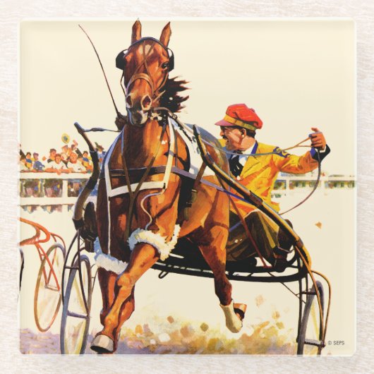 Harness Race Glasuntersetzer (Vorderseite)