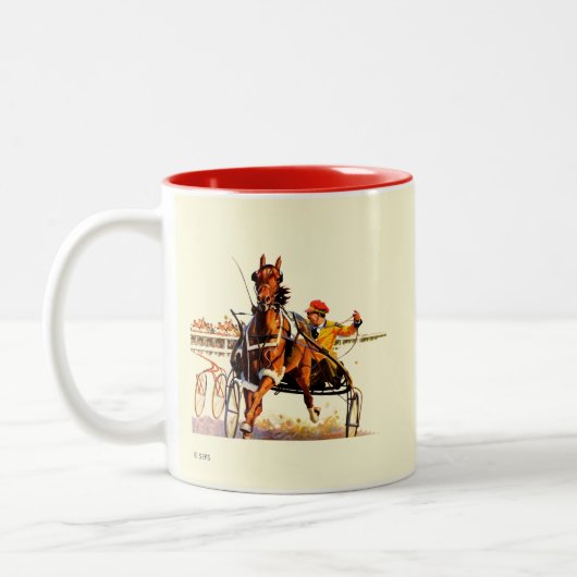 Harness Race Zweifarbige Tasse (Links)