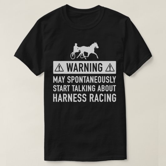 Harness Racing Geschenkidee für ihn oder sie T-Shirt (Design vorne)