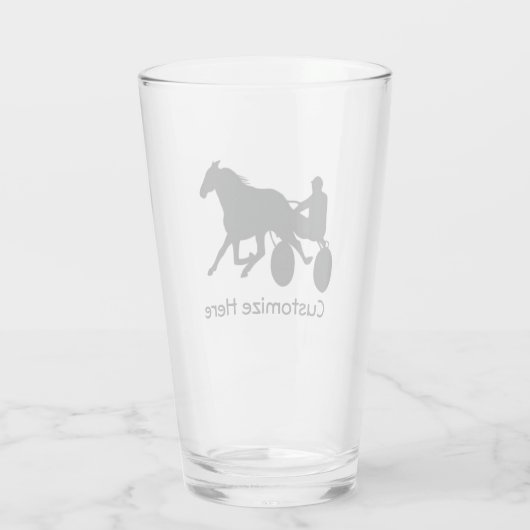 Harness Racing Glass Glas (Rückseite)