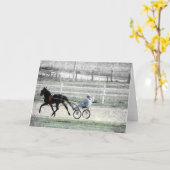 Harness Racing Karte (Gelbe Blume)