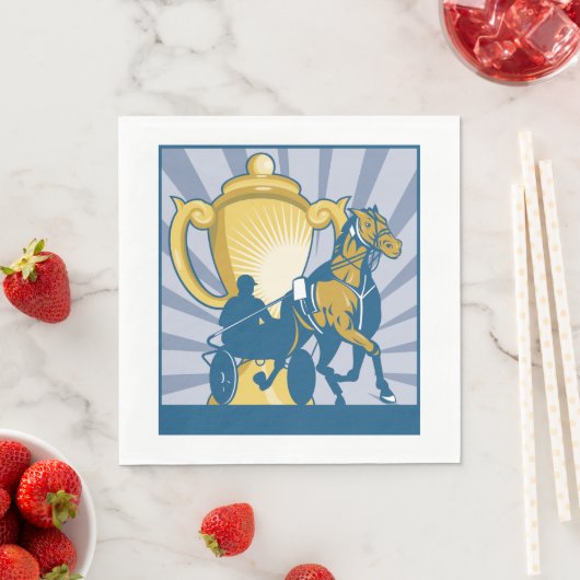 Harness Racing Paper Napkins Serviette (Beispiel)