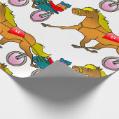 Harness Racing Pferd und Fahrer Geschenkpapier