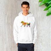 Harness Racing Pferd und Fahrer Hoodie