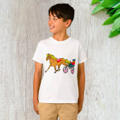 Harness Racing Pferd und Fahrer T-Shirt