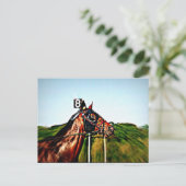 Harness Racing Post Card Postkarte (Stehend Vorderseite)