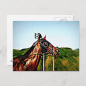 Harness Racing Post Card Postkarte (Vorne/Hinten)