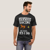 Harness Racing Race Track Racer Trotting Hor T-Shirt (Vorne ganz)