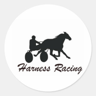 Harness Racing Runder Aufkleber