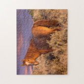 Harney Landkreis Wild Pferd steht Alarm Puzzle (Vertikal)