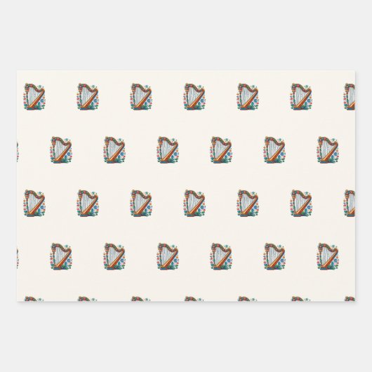 Harnflockenpapier (Set von 3) Geschenkpapier Set (Vorderseite)