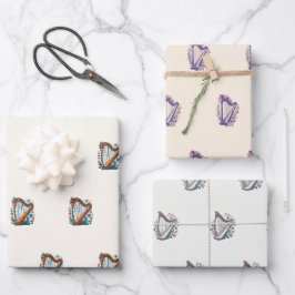 Harnflockenpapier (Set von 3) Geschenkpapier Set