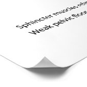 Harninkontinenz bei Frauen betonen. Poster (Ecke)