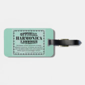 Harnonica-Lizenz Gepäckanhänger (Rückseite horizontal)